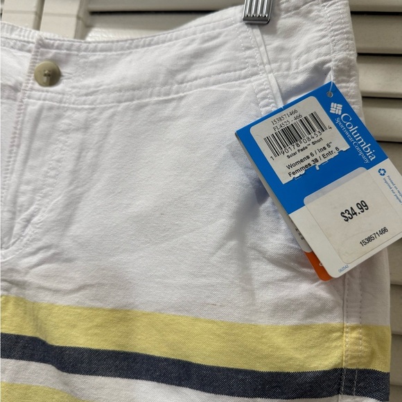 Columbia Women's Solar Fade Short, Collegiate Navy Stripe - Picture 5 of 7